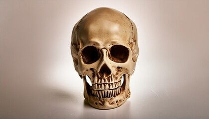 Human Skull Replica on Display