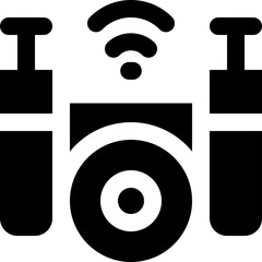 drone icon. vector glyph icon for your website, mobile, presentation, and logo design.