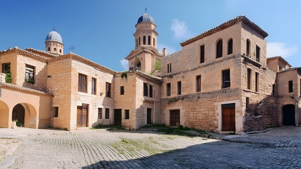 中東 イラク イラン アフガニスタン パキスタン スペイン モロッコ 街並み 石の街 石の建築物 テレビ会議背景用 ZOOM会議背景用