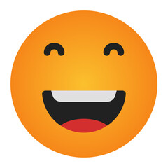 Obraz premium happy face expression icon 