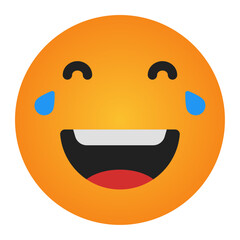 laughing face expression icon