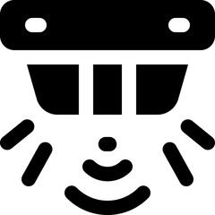 smoke detector icon. vector glyph icon for your website, mobile, presentation, and logo design.