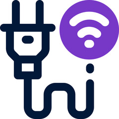 plug icon. vector dual tone icon for your website, mobile, presentation, and logo design.