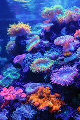 Obraz premium Beauty of underwater biodiversity with a captivating of a vibrant coral reef