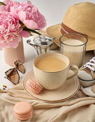 cup of coffee and cake