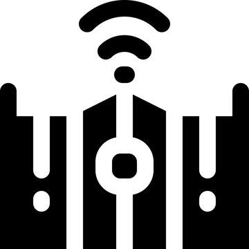 recommend clip art: smart gate icon. vector glyph icon for your website, mobile, presentation, and logo design.