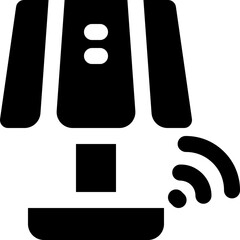 night lamp icon. vector glyph icon for your website, mobile, presentation, and logo design.