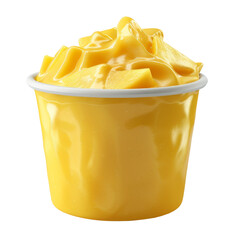 Cheese Sauce in a Cup on Transparent Background