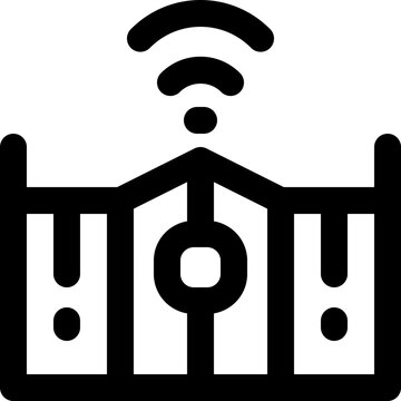 recommend clip art: smart gate icon. vector line icon for your website, mobile, presentation, and logo design.