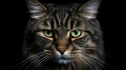 Beautiful image of a cute cat with expressive eyes, capturing the adorable feline charm.
