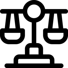 balance icon. vector line icon for your website, mobile, presentation, and logo design.