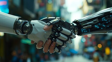 Human-robot collaboration for the future of work, AI partnership.