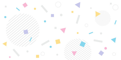 ポップでレトロな幾何学模様の背景