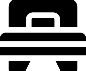 bed icon. vector glyph icon for your website, mobile, presentation, and logo design.