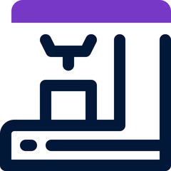 coffee machine icon. vector dual tone icon for your website, mobile, presentation, and logo design.