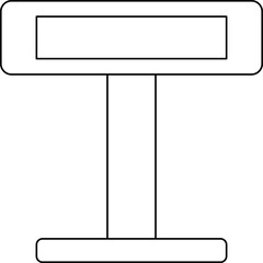 강의를 위한 교실의 교탁