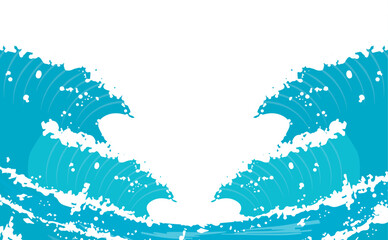 夏の海　リゾートのイラスト