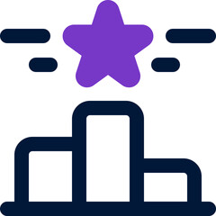 Obraz premium podium icon. vector dual tone icon for your website, mobile, presentation, and logo design.