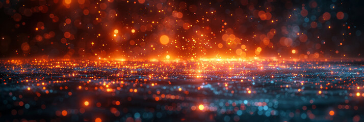 Fototapeta premium Digital background for tech, AI, neural networks, data, audio, graphics