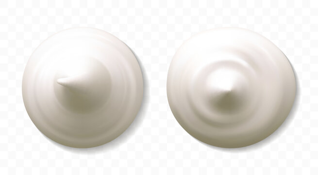 Handful of mayonnaise isolated on transparent