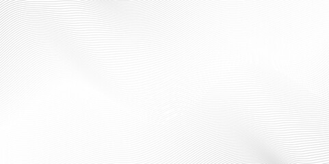 Vector abstract white digital blend wave lines technology background. Modern minimal gradient white flowing wave lines and glowing moving lines. Futuristic technology and sound wave lines background.