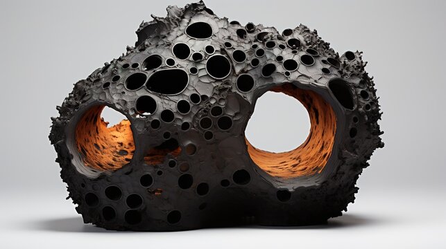 burnt holes on ehite background