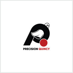 Obraz premium letter P and ghost logo