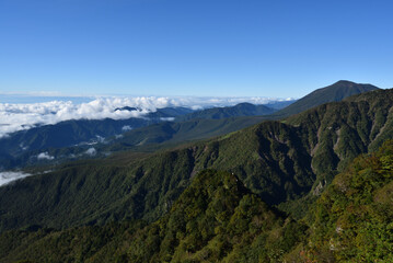 Climbing  Mount Nyoho, Tochigi, Japan