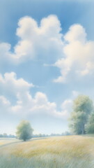 Obraz premium blue sky in summer