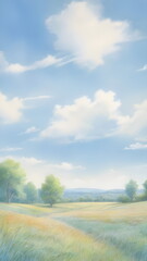 Obraz premium blue sky in summer