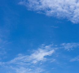 Blue Sky with Clouds in Summer