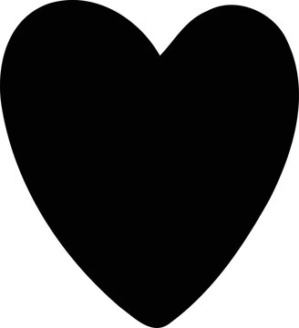 recommend clip art: Essence of Love, A Minimalist Black Silhouette Heart