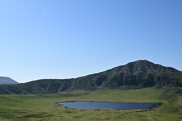 Great view of Kusa-senri, Aso, Kumamoto