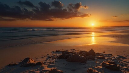 sunset over the ocean