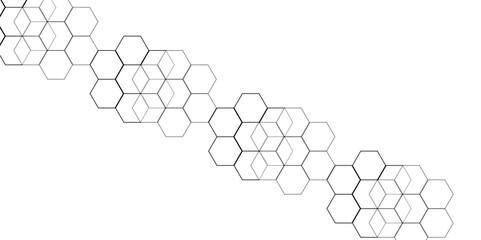 Abstract background with lines. Modern simple style hexagonal graphic concept. Background with hexagons