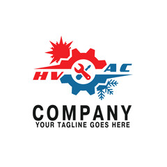 HVAC logo vector template