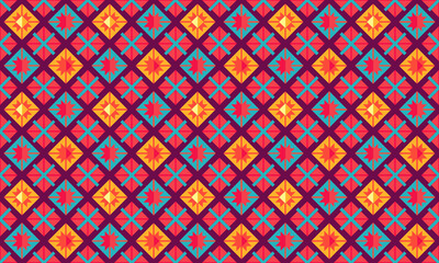Grunge Design Geometric Shapes Seamless Pattern for Wallpaper Background