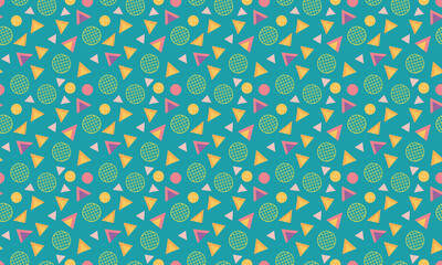Grunge Design Geometric Shapes Seamless Pattern for Wallpaper Background