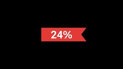 24 Percent Price Label Animation