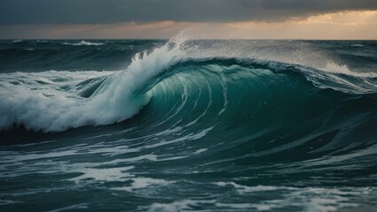 Obraz premium Stormy sea waves