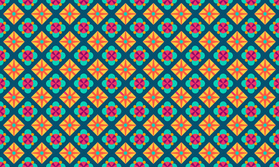 Eclectic Design Geometric Shapes Seamless Pattern for Wallpaper Background