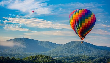 Fototapeta premium Chasing the Sky: The Mesmerizing Chautauqua Balloon Festival in Wytheville Virginia