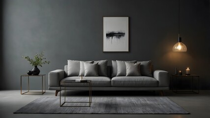 The subtle elegance and modernity of simplicity against a solid grey backdrop ai_generated