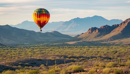 Drifting Among the Desert Peaks: A Spectacular Hot Air Balloon Ride Over Saguaro National Park, Mara