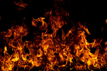 Blaze fire flame texture for banner background.