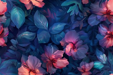 A beautiful seamless petal centric pattern design for versatile applications