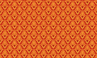 Art Deco Design Geometric Shapes Seamless Pattern for Wallpaper Backgroun