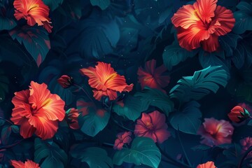 A beautiful seamless petal centric pattern design for versatile applications