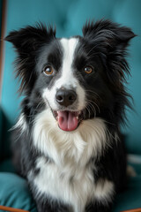 Fototapeta premium Playful Border Collie Portrait