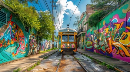 Obraz premium tram in the city